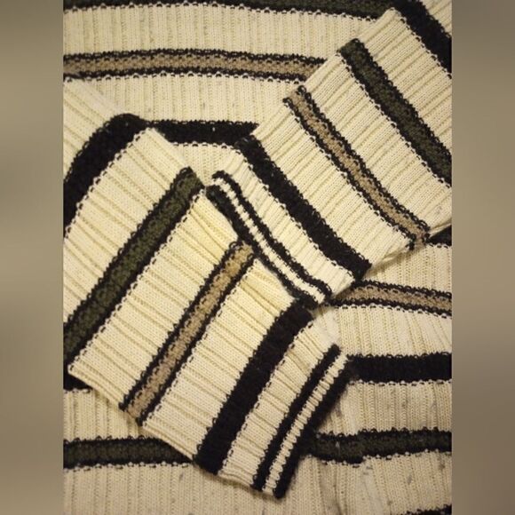 Vintage Reba Rose textured knit striped long sleeve - Picture 5 of 8